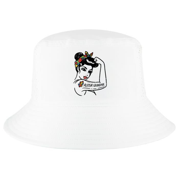 Autism   Autistic Awareness Puzzle Grandma Cool Comfort Performance Bucket Hat