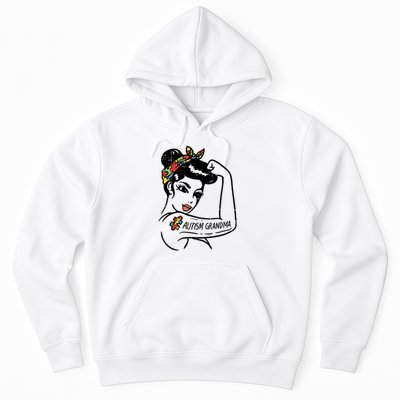 Autism   Autistic Awareness Puzzle Grandma Hoodie