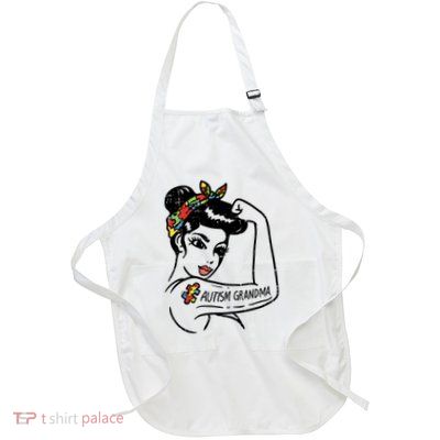 Autism   Autistic Awareness Puzzle Grandma Apron