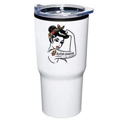 Autism   Autistic Awareness Puzzle Grandma Tumbler