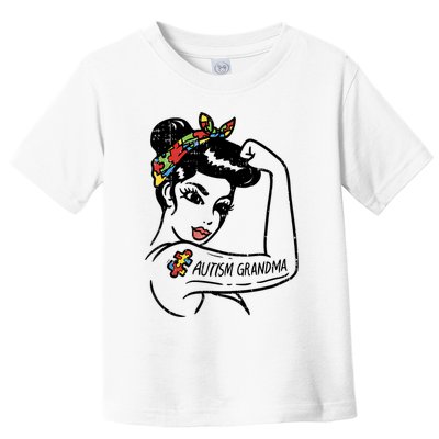 Autism   Autistic Awareness Puzzle Grandma Toddler T-Shirt