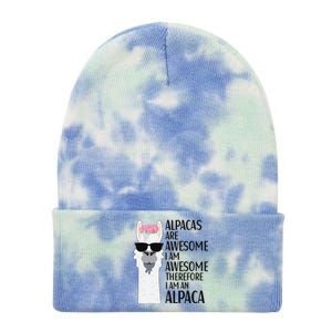 Alpacas Are Awesome LLama Alpaca Apparel Tie Dye 12in Knit Beanie