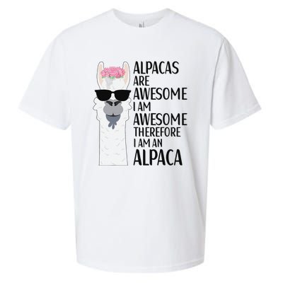 Alpacas Are Awesome LLama Alpaca Apparel Sueded Cloud Jersey T-Shirt