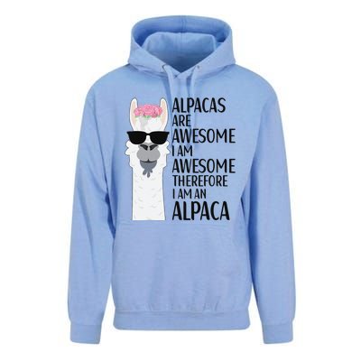 Alpacas Are Awesome LLama Alpaca Apparel Unisex Surf Hoodie