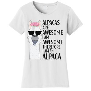 Alpacas Are Awesome LLama Alpaca Apparel Women's T-Shirt