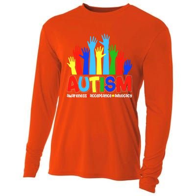 April Autism Awareness Month Acceptance Gift Cooling Performance Long Sleeve Crew