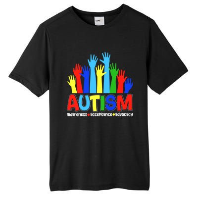 April Autism Awareness Month Acceptance Gift Tall Fusion ChromaSoft Performance T-Shirt