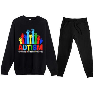 April Autism Awareness Month Acceptance Gift Premium Crewneck Sweatsuit Set