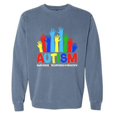 April Autism Awareness Month Acceptance Gift Garment-Dyed Sweatshirt