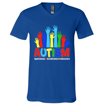 April Autism Awareness Month Acceptance Gift V-Neck T-Shirt