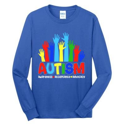 April Autism Awareness Month Acceptance Gift Tall Long Sleeve T-Shirt