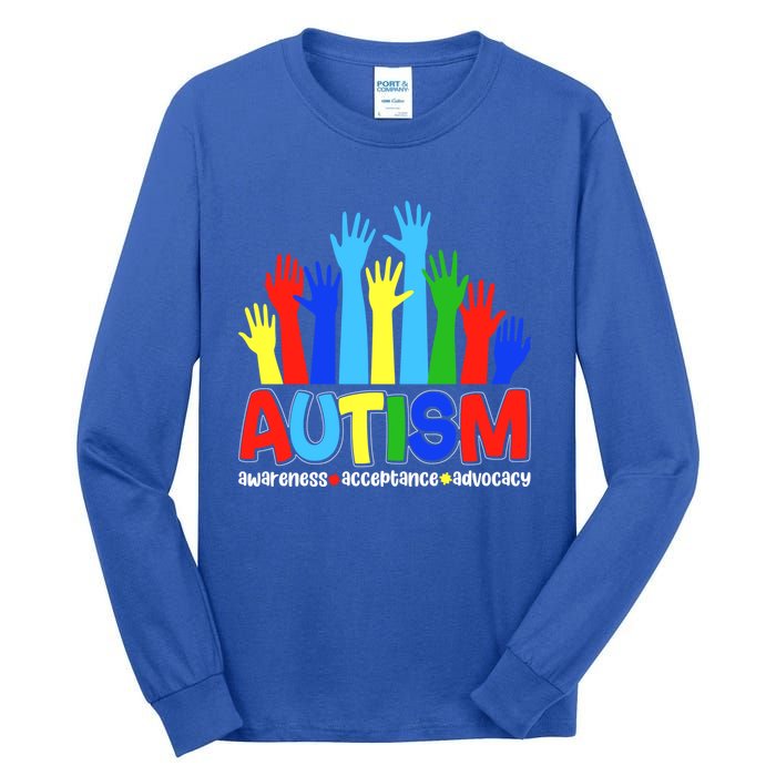 April Autism Awareness Month Acceptance Gift Tall Long Sleeve T-Shirt