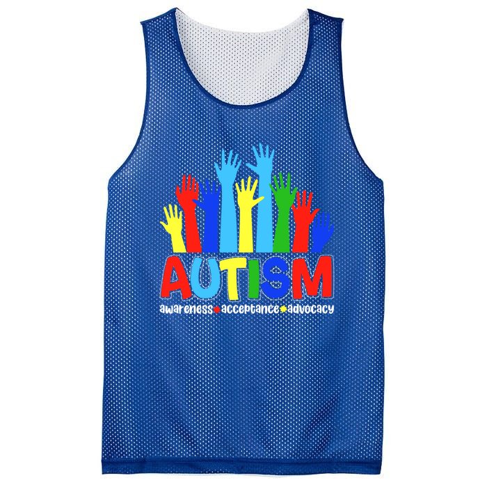 April Autism Awareness Month Acceptance Gift Mesh Reversible Basketball Jersey Tank