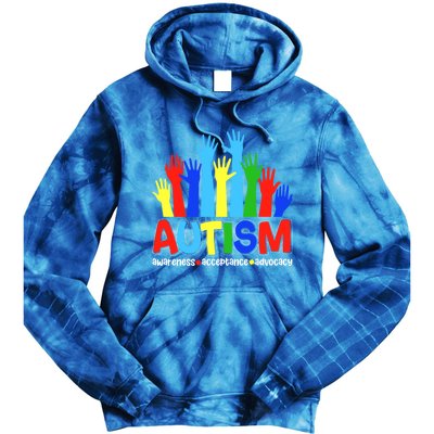 April Autism Awareness Month Acceptance Gift Tie Dye Hoodie