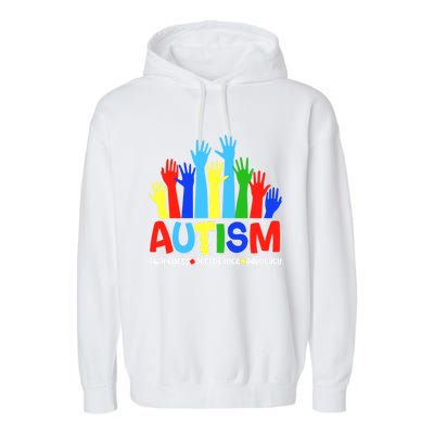 April Autism Awareness Month Acceptance Gift Garment-Dyed Fleece Hoodie