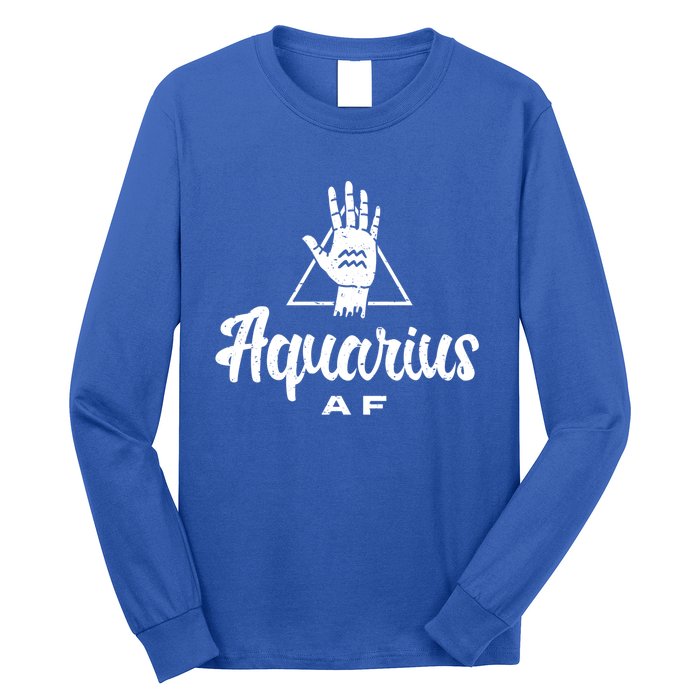 Aquarius Af / Aquarius Birthday Month Astrology And Zodiac Gift Long Sleeve Shirt