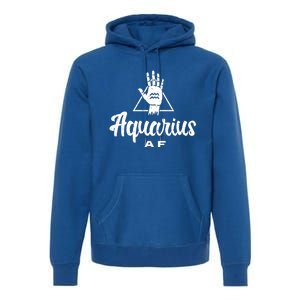 Aquarius Af / Aquarius Birthday Month Astrology And Zodiac Gift Premium Hoodie