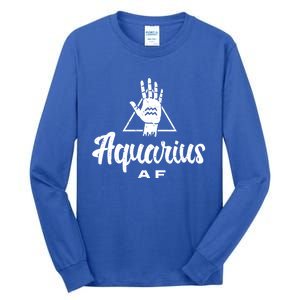 Aquarius Af / Aquarius Birthday Month Astrology And Zodiac Gift Tall Long Sleeve T-Shirt