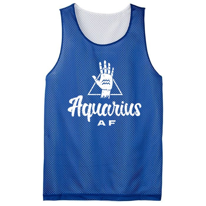 Aquarius Af / Aquarius Birthday Month Astrology And Zodiac Gift Mesh Reversible Basketball Jersey Tank