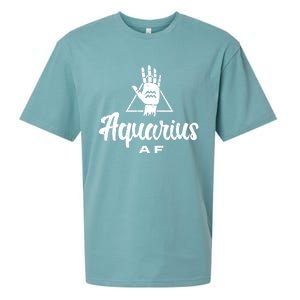 Aquarius Af / Aquarius Birthday Month Astrology And Zodiac Gift Sueded Cloud Jersey T-Shirt