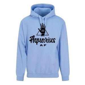 Aquarius Af / Aquarius Birthday Month Astrology And Zodiac Gift Unisex Surf Hoodie