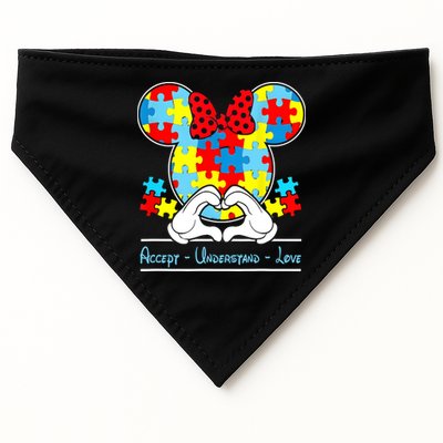 Autism Awareness Autism Mouse Autism USA-Made Doggie Bandana