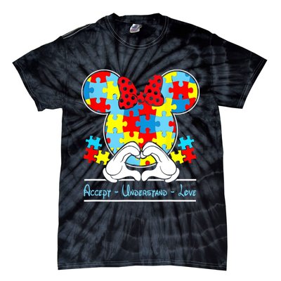 Autism Awareness Autism Mouse Autism Tie-Dye T-Shirt
