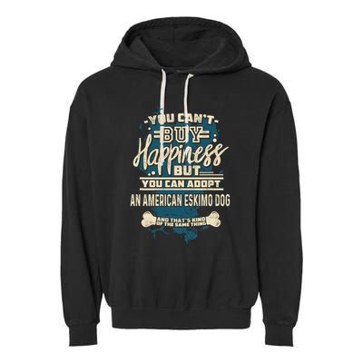 Adopt An American Eskimo Dog Rescue Dog Garment-Dyed Fleece Hoodie