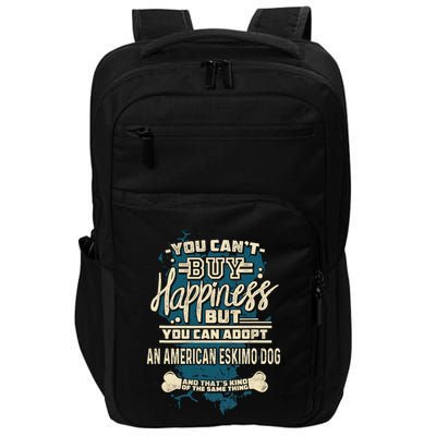 Adopt An American Eskimo Dog Rescue Dog Impact Tech Backpack