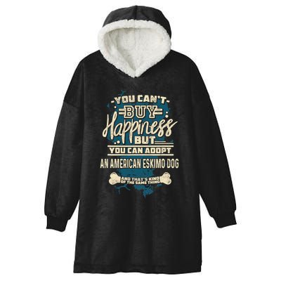 Adopt An American Eskimo Dog Rescue Dog Hooded Wearable Blanket