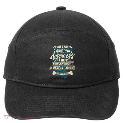 Adopt An American Eskimo Dog Rescue Dog 7-Panel Snapback Hat