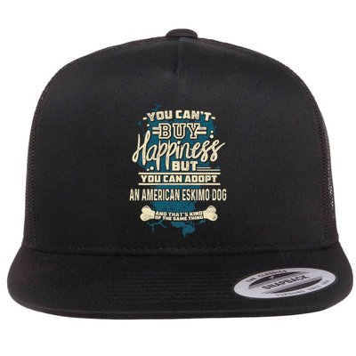 Adopt An American Eskimo Dog Rescue Dog Flatbill Hat