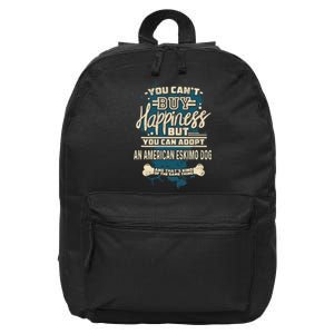 Adopt An American Eskimo Dog Rescue Dog 16 in Basic Backpack