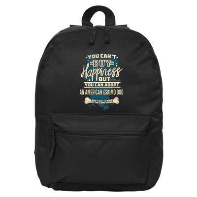 Adopt An American Eskimo Dog Rescue Dog 16 in Basic Backpack