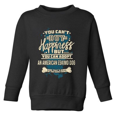 Adopt An American Eskimo Dog Rescue Dog Toddler Sweatshirt