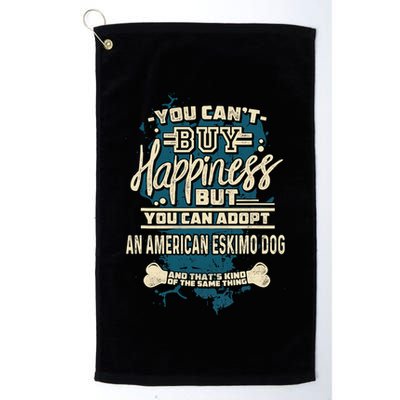 Adopt An American Eskimo Dog Rescue Dog Golf Towel