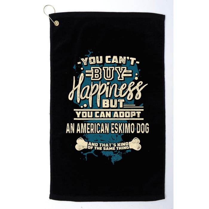 Adopt An American Eskimo Dog Rescue Dog Golf Towel