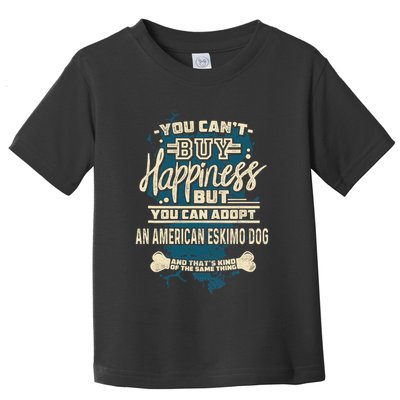 Adopt An American Eskimo Dog Rescue Dog Toddler T-Shirt