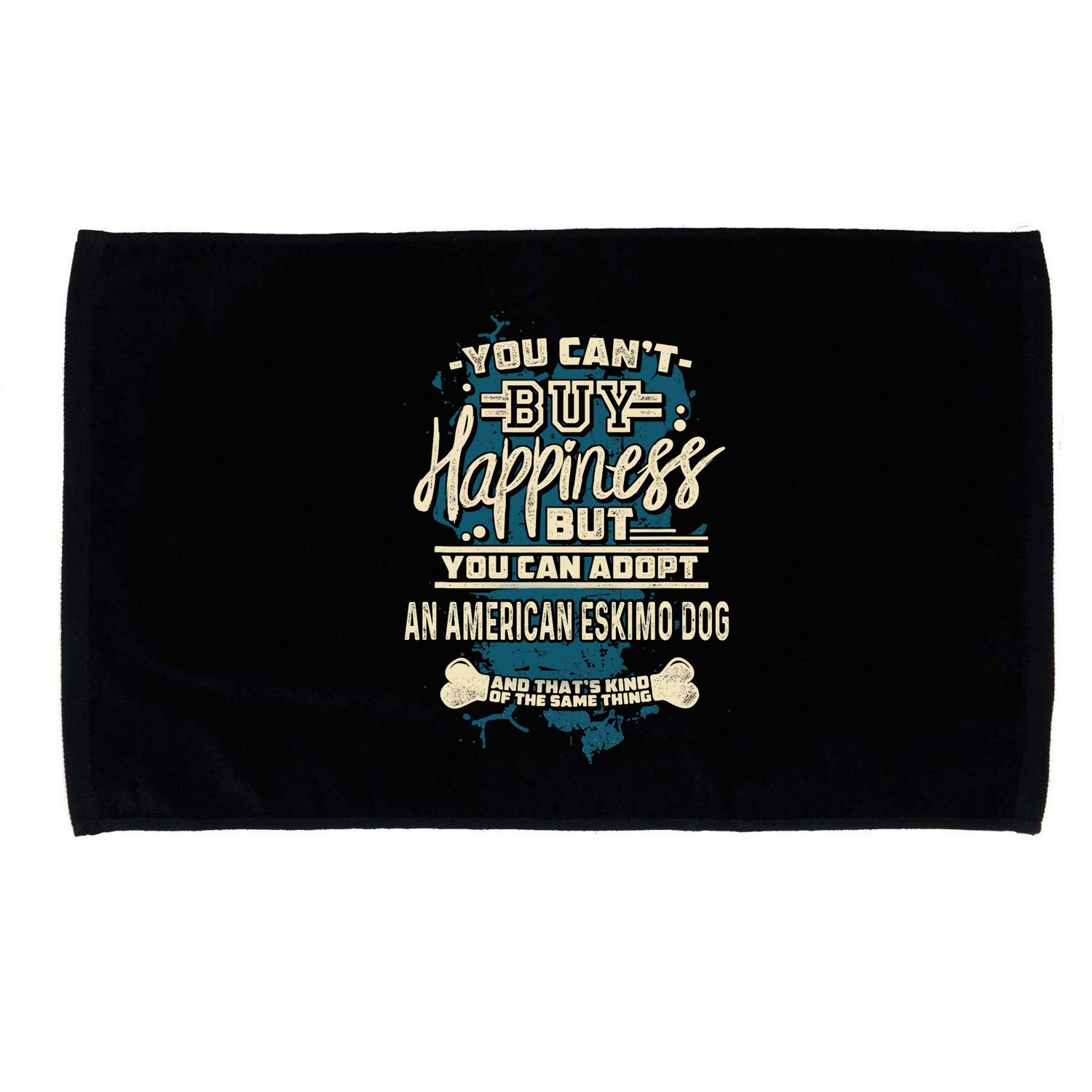 Adopt An American Eskimo Dog Rescue Dog Microfiber Hand Towel