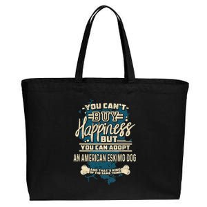 Adopt An American Eskimo Dog Rescue Dog Cotton Canvas Jumbo Tote