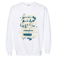 Adopt An American Eskimo Dog Rescue Dog Garment-Dyed Sweatshirt