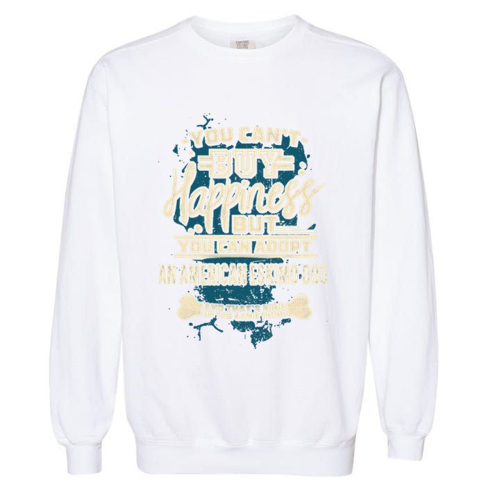 Adopt An American Eskimo Dog Rescue Dog Garment-Dyed Sweatshirt