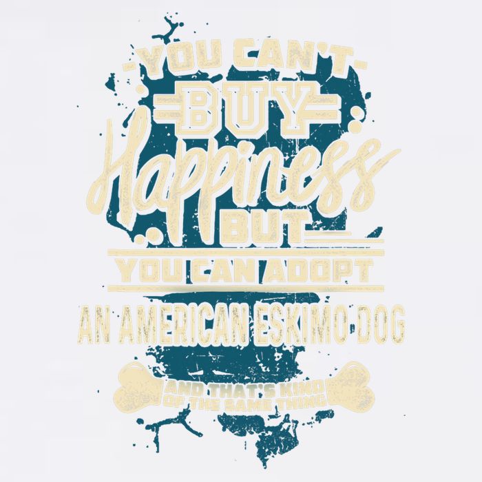 Adopt An American Eskimo Dog Rescue Dog Garment-Dyed Sweatshirt