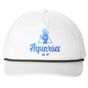 Aquarius Af / Aquarius Birthday Month Astrology And Zodiac Gift Snapback Five-Panel Rope Hat