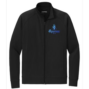 Aquarius Af / Aquarius Birthday Month Astrology And Zodiac Gift Stretch Full-Zip Cadet Jacket