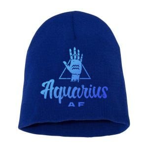 Aquarius Af / Aquarius Birthday Month Astrology And Zodiac Gift Short Acrylic Beanie