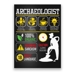 Archaeologist Archaeology Archeologist Archeology Poster