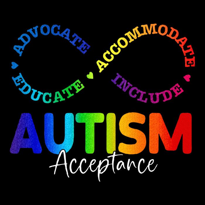 Autism Awareness Acceptance Infinity Symbol Apron