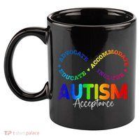 Autism Awareness Acceptance Infinity Symbol 11oz C Handle Ceramic Mug