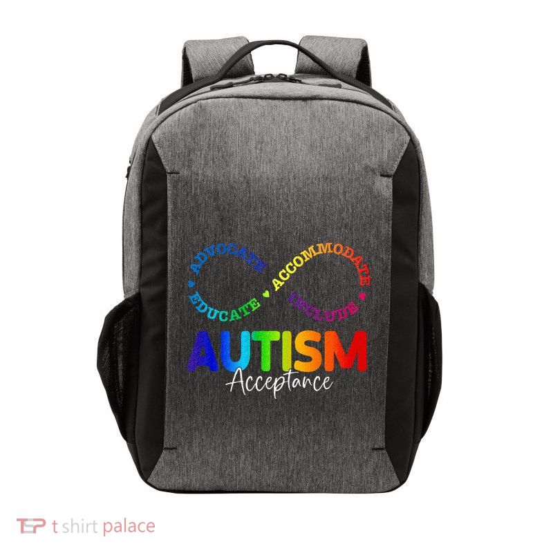 Autism Awareness Acceptance Infinity Symbol Vector Backpack